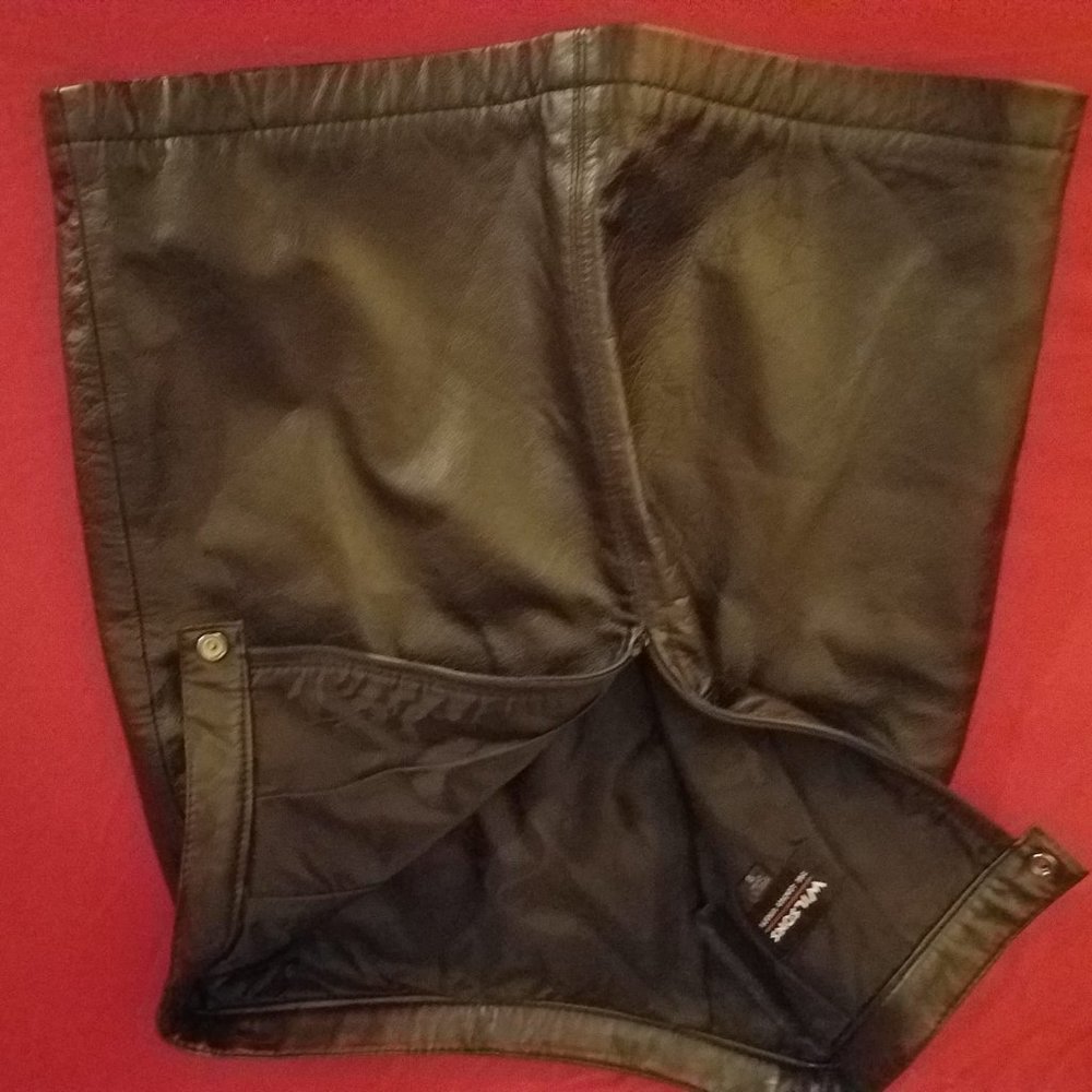 Wilson's genuine leather shirt.